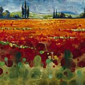 Selina Werbelow 'Spring Meadows II, 2006' Canvas Art