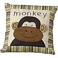 Sumersault Jungle Faces Decorative Pillow
