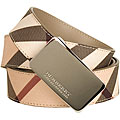 Burberry 'Supernova Plaque' Pink Belt (Size 40)