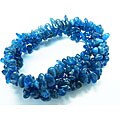 Kyanite Chip Stretch Bracelet