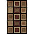 Hand-knotted Bodo New Zealand Wool Rug (5' x 8')