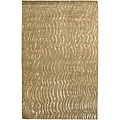 Hand-knotted Beige Wool Royal Rug (9' x 13')
