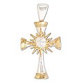 Goldplated 'Bright as the Sun' Cross Pendant (Mexico)