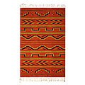'Fire of Dawn' Zapotec Wool Rug (Mexico)