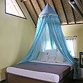 Mosquito Net 'Sleeping Beauty Blue' Bed Valance (Indonesia)