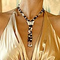 Pearl and Smoky Quartz 'Favorite Memories' Butterfly Necklace (Mexico)