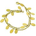 14k Yellow Gold Double-row Luna Bracelet