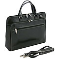 CompuCase Black Leather Portfolio/ Laptop Case