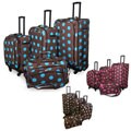 American Flyer 4-piece Grande Dots Spinner Luggage Set