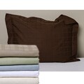 Windowpane Damask 500 Thread Count Cotton Sateen Duvet Set
