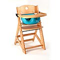Keekaroo Height Right High Chair with Aqua Insert and Tray