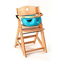 Keekaroo Height Right High Chair with Aqua Insert and Rail
