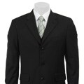 Adolfo Men's Black 3-piece Suit