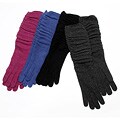 Portolano Women's Long Scrunched Cashmere Gloves