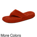 Acorn Women's 'Piped Thong' Sheepskin Spa Slippers