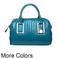 Rampage 'Positano' Quilted Patent Cross-body Satchel
