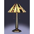 Tiffany-style Mayan Table Lamp