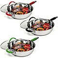 18/10 Stainless Steel 11-inch Frying Pan with Lid