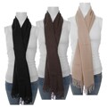 Adi Designs Cashmere/ Wool Blend Fringed Scarf