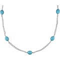 Sterling Silver Turquoise Toggle Clasp Necklace