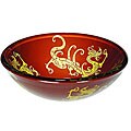DreamLine Dragon Art Glass Vessel Sink