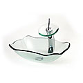 DreamLine Rectangular Clear Glass Sink Combo