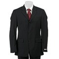 Kenneth Cole Slim Collection Men's Black Stripe Wool Suit