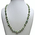 Freshwater Green Flat Pearl 36-inch Endless Necklace (5-10 mm)