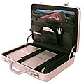 Bond Street Silver Computer Attache Aluminium Briefcase