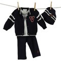 Small Treasures Newborn Boy's Varsity 4-piece Set