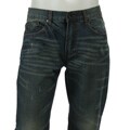 Yaso Men's Light Distressed Straight Leg Jeans