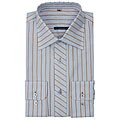 Luchiano Visconti Men's Diagonal Stripe Dress Shirt