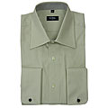Nobel Men's French Cuff Soft Green Dress Shirt