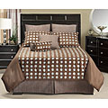 Blue Note Mocha Luxury 4-piece King Comforter Set