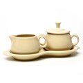 Fiesta Covered Sugar and Creamer Cup Set in Ivory