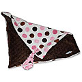 Sweet Ruby 14 x 14-inch Binky Blanket in Strawberry Chocolate Chip