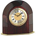 Seth Thomas Baron Brown Wood Desk Clock