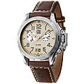ESQ by Movado Men's Taskforce Stainless Steel and Leather Watch