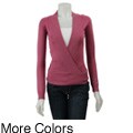 Lou Lou Women's Flat-knit Crossover Sweater