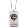 Ed Hardy Tiger Dog Tag Necklace