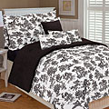 Vintage Toile Black/ White Microluxe Bedding Set