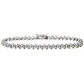 Sterling Silver Diamond Accent S-link Bracelet