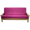 Full-size Purple Microfiber Futon Cover