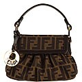 Fendi 'Chef' Tobacco and Brown Zucca Bag