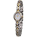 Bulova Women's Two-tone Stainless Steel Flower Diamond Watch