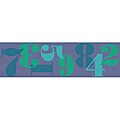 Count Borders Blue Wall Sticker