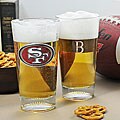 49ers NFL Pint Glasses (Set of 2)