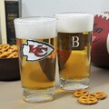 Chiefs NFL Pint Glasses (Set of 2)