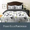 Perry Ellis Asian Lilly 3-piece Mini Duvet Cover Set