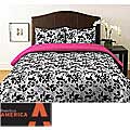 Perry Ellis Romance Floral 3-piece Mini Duvet Cover Set